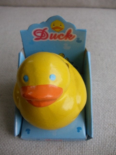 Duck spaarpot eend, Verzamelen, Ophalen of Verzenden, Zo goed als nieuw, Steen, Aardewerk of Keramiek, Dier