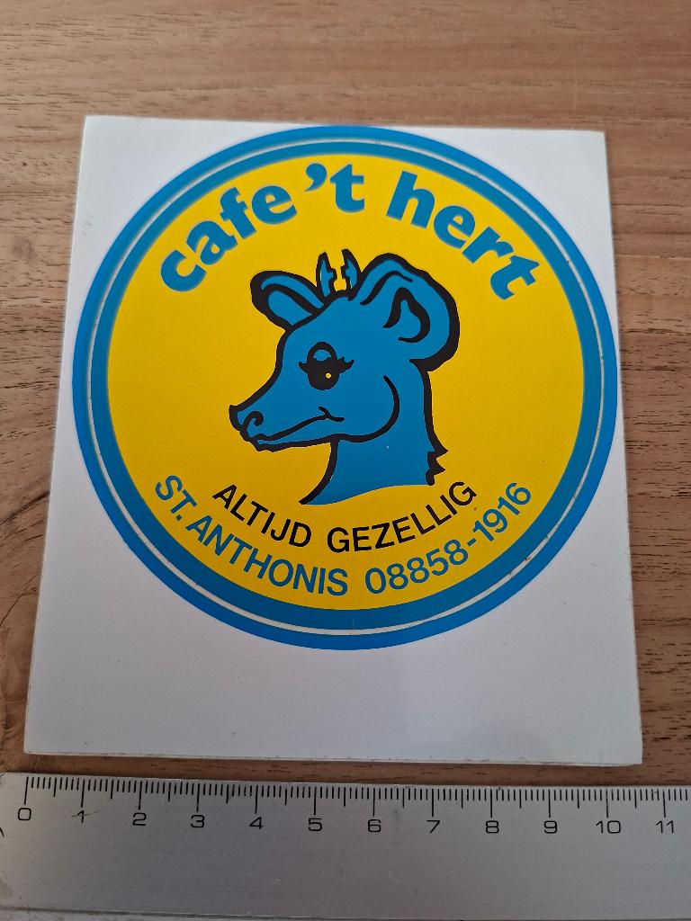 Sticker st. Anthonis café, Ophalen of Verzenden, Zo goed als nieuw, Overige typen