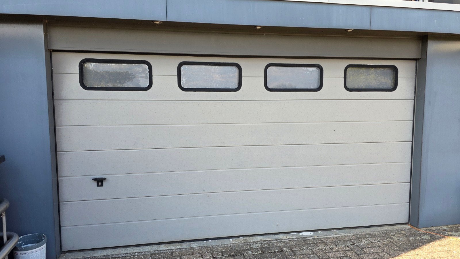 Garagedeur Novoferm met motor en afstandsbedieningen, Ophalen, Gebruikt, 120 cm of meer, Garagedeur