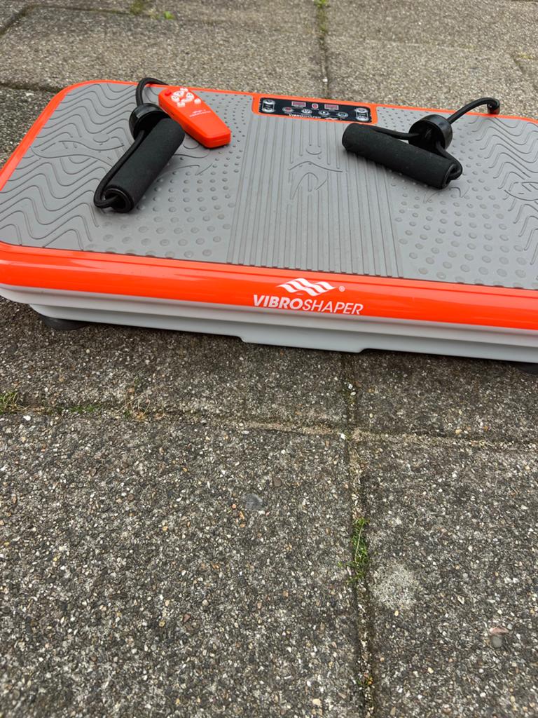 VibroShaper trilplaat met weerstandsbanden en afstandsbedien, Kunststof, Trilplaat, Armen, Ophalen of Verzenden