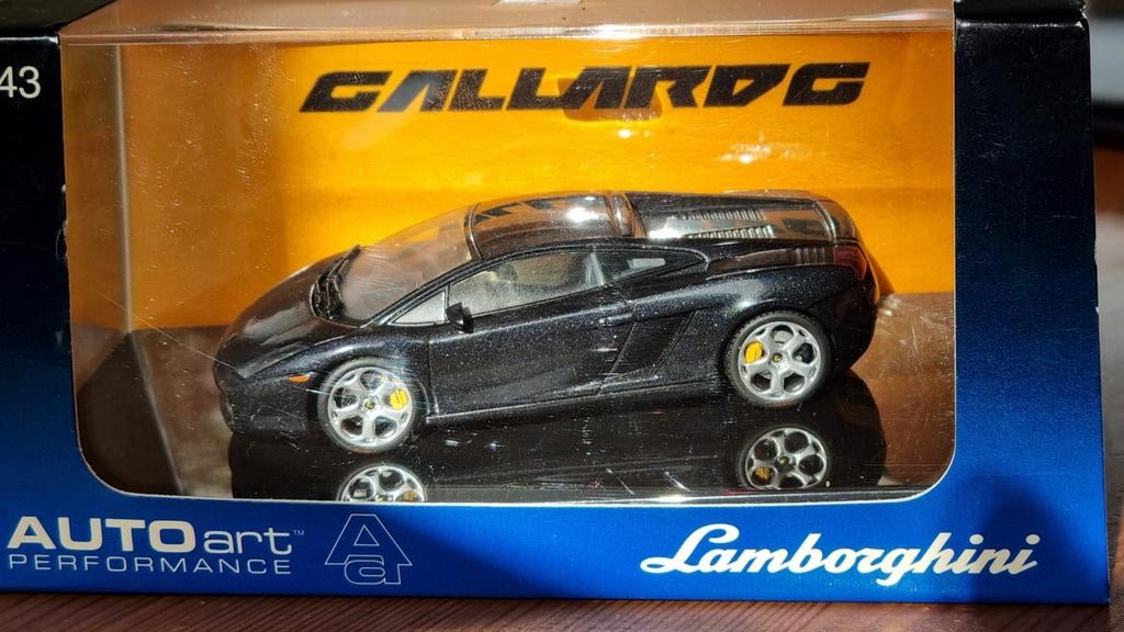 Autoart Lamborghini Gallardo zwart 1/43, Ophalen of Verzenden, Nieuw, Auto, Bburago