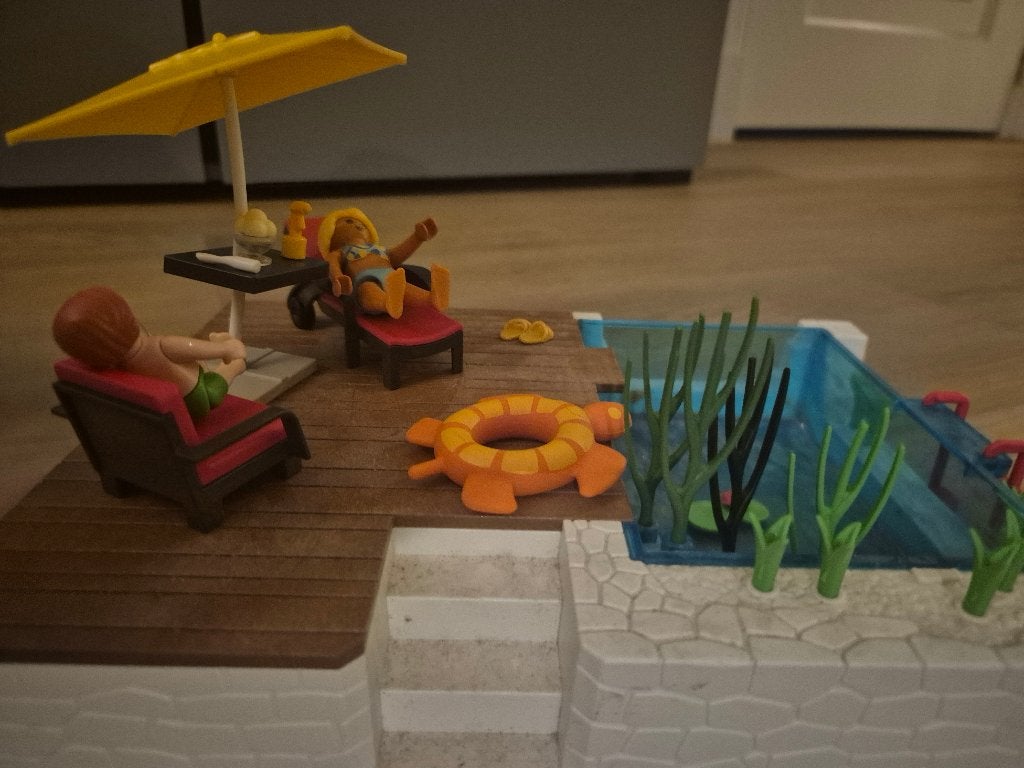 Playmobil zwembad, Gebouw, Complete set, Ophalen of Verzenden, Zo goed als nieuw