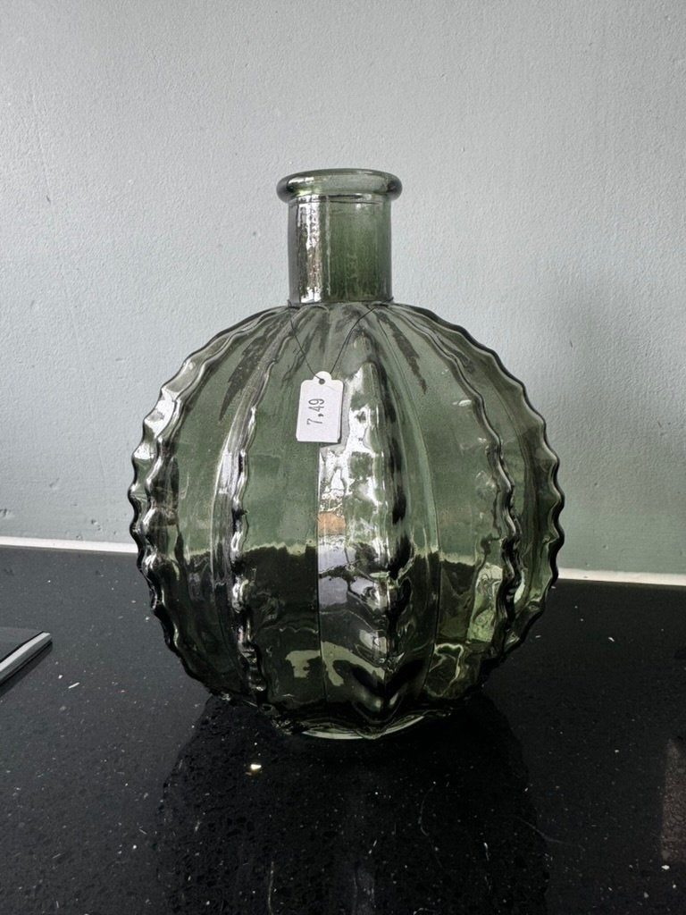 Cactus bol vaas nieuw, Huis en Inrichting, Ophalen of Verzenden, Nieuw, Groen, Glas