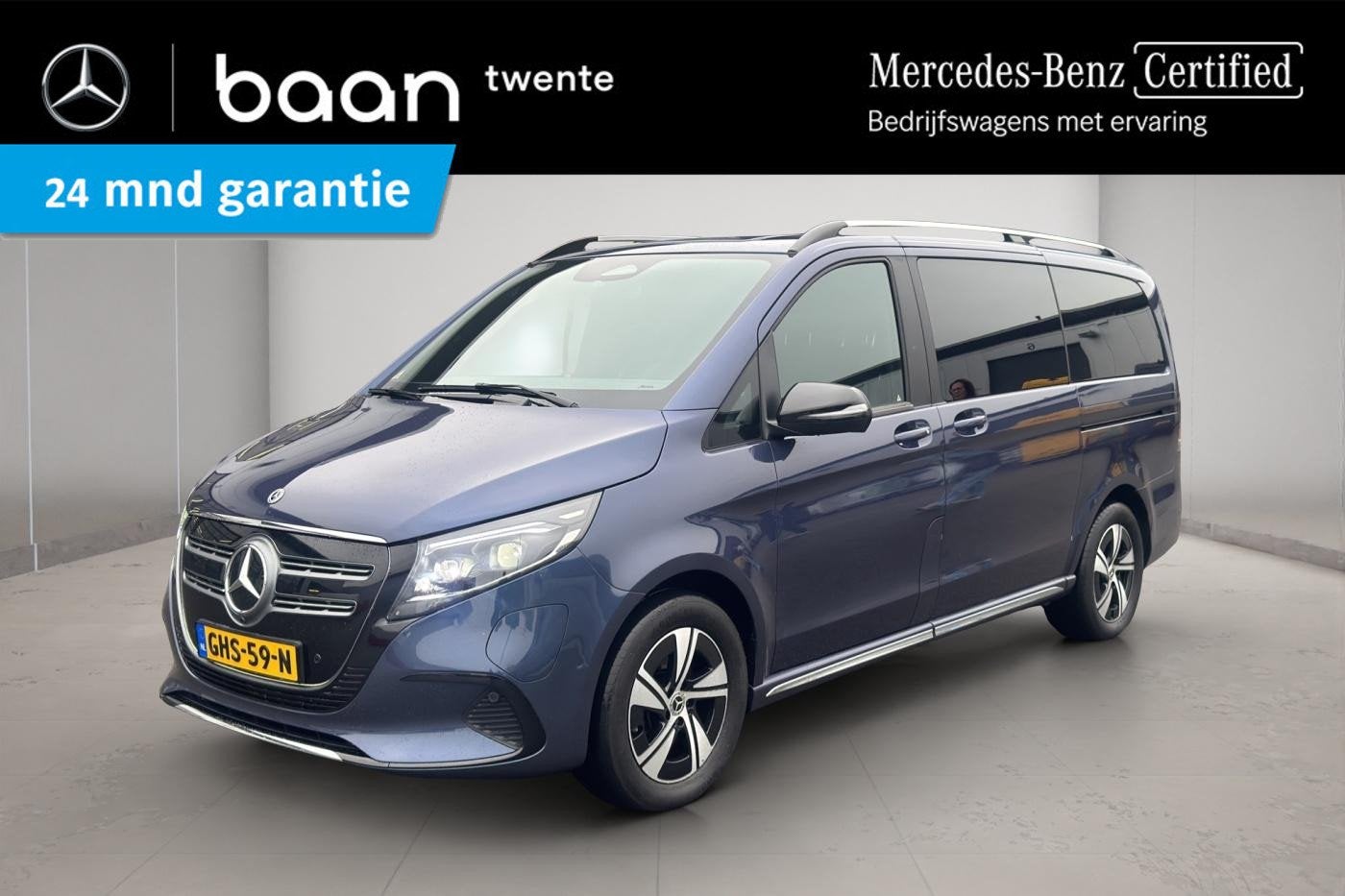 Mercedes-Benz EQV 300 L2 Avantgarde 90 kWh | 8 Persoons, Stof, Gebruikt, 365 km, Blauw