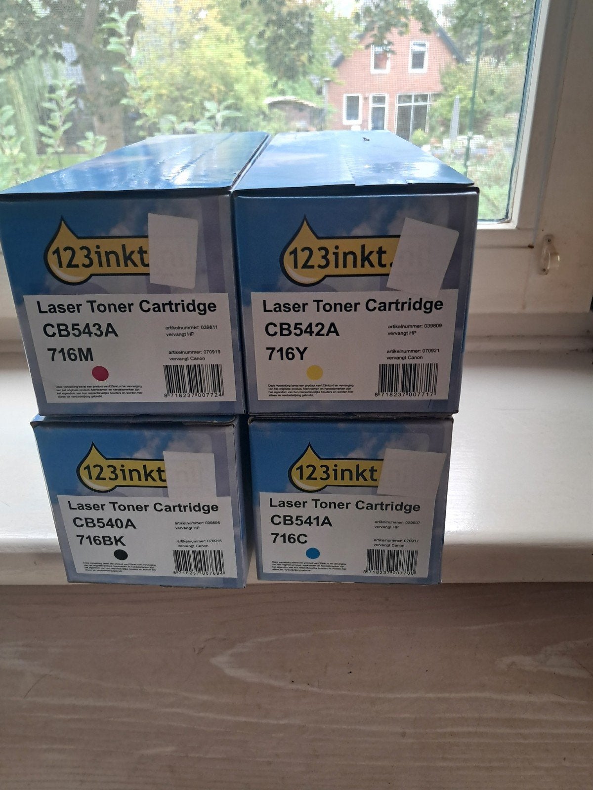 123inkt Laser Toner Cartridges - Complete Set, Computers en Software, Ophalen of Verzenden, Nieuw, Toner, 123inkt