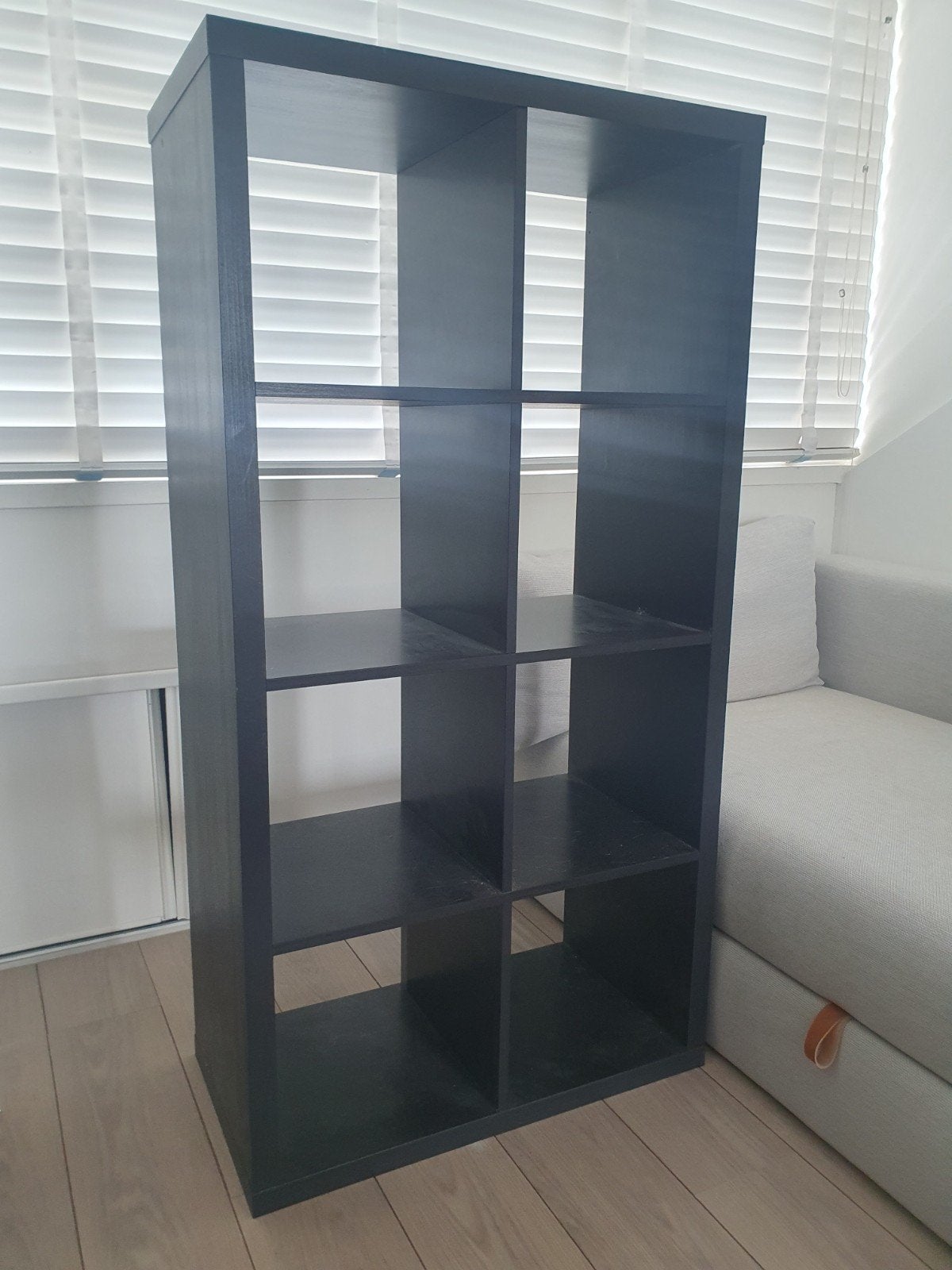 Ikea KALLAX zwart, Ophalen, Gebruikt, 100 tot 150 cm, 50 tot 100 cm