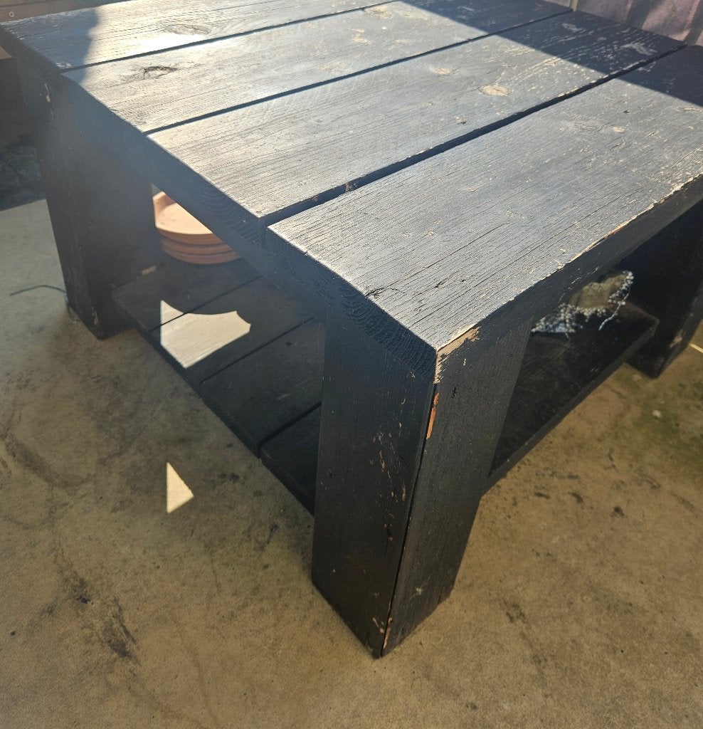 Houten tuin tafel gratis op te halen, Tuin en Terras, Ophalen, Gebruikt, Rechthoekig, Hout