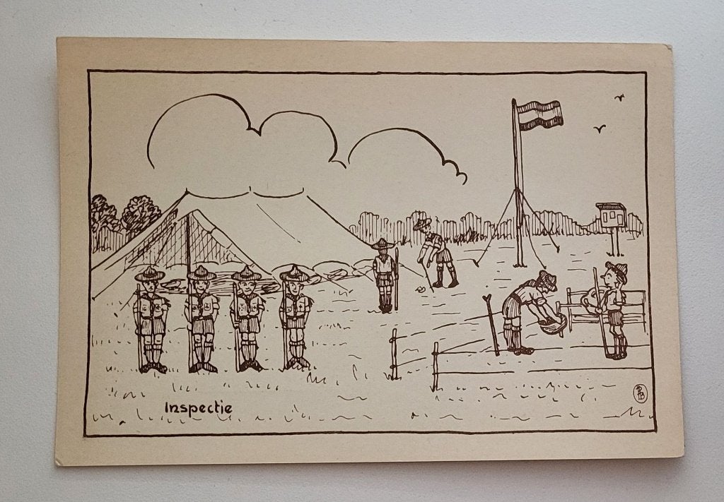 Scouting/Padvinderij Serie 1 uitg Brouwer & Co Delft U20, Ophalen of Verzenden, 1940 tot 1960, Ongelopen