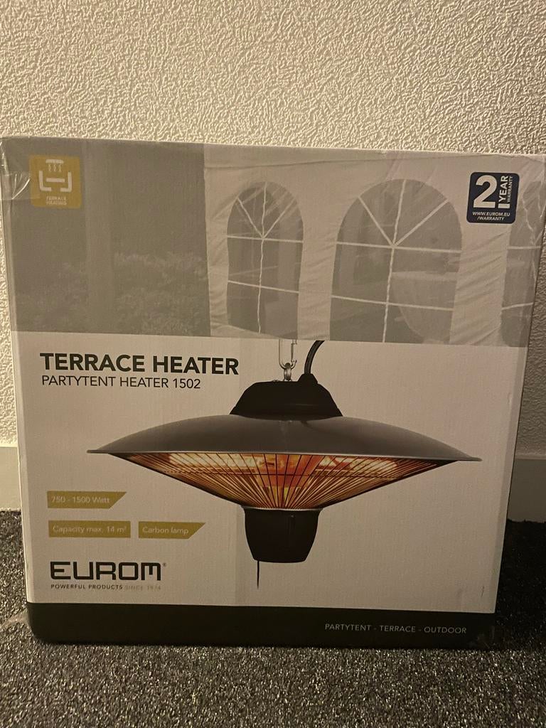 Eurom Partytent Heater 1502 - Terrasverwarmer, Ophalen of Verzenden, Nieuw, Elektrisch, Plafond