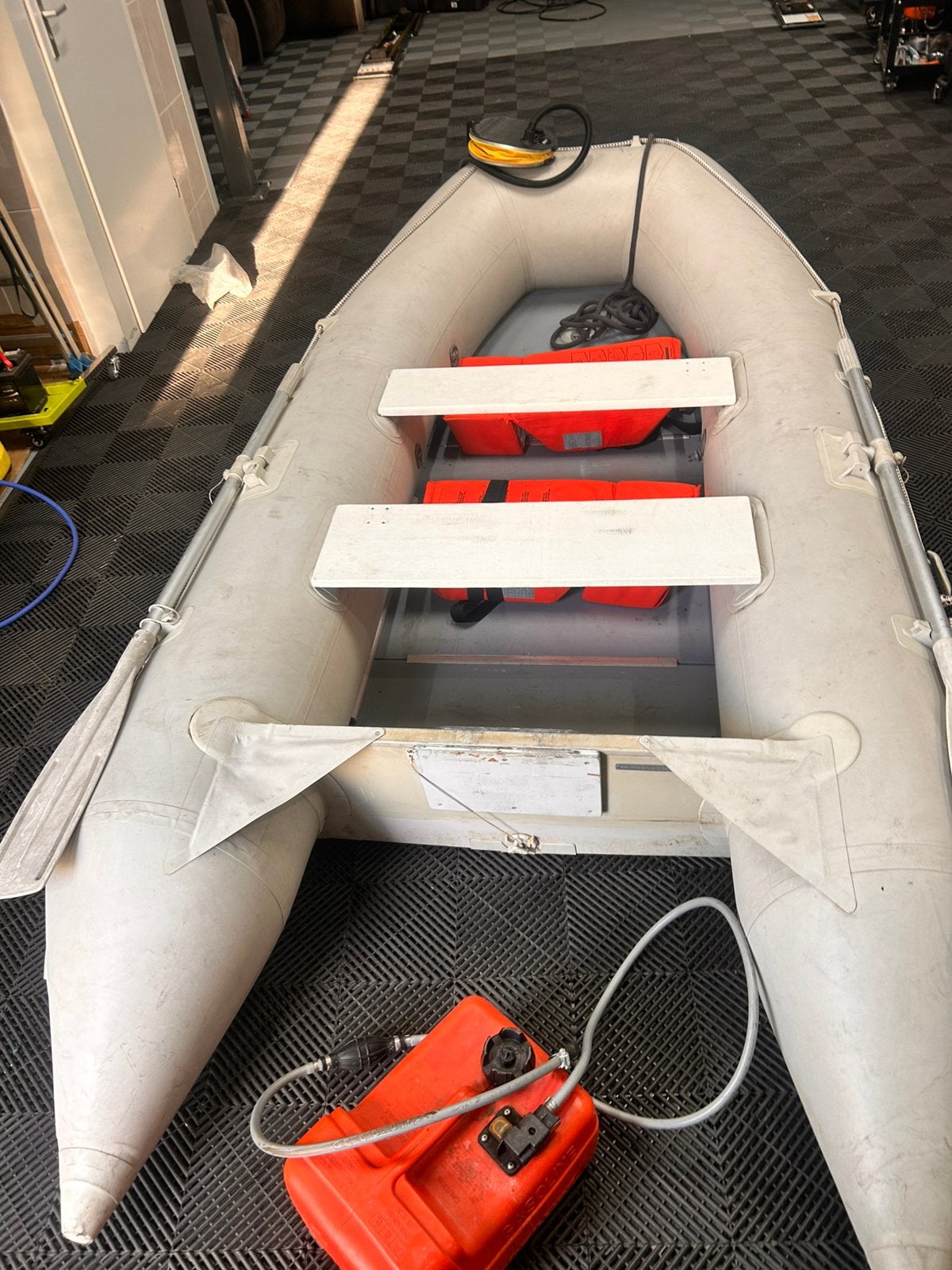 Quicksilver  3.0 meter/Johnson 6 PK 4-takt Buitenboordmotor, Ophalen, Quicksilver, PVC, Inclusief motor