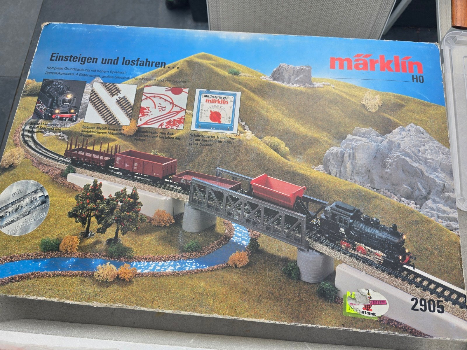 Märklin Startset met extra Lima wagons en veel rails, Wisselstroom, Analoog, Ophalen of Verzenden, Märklin