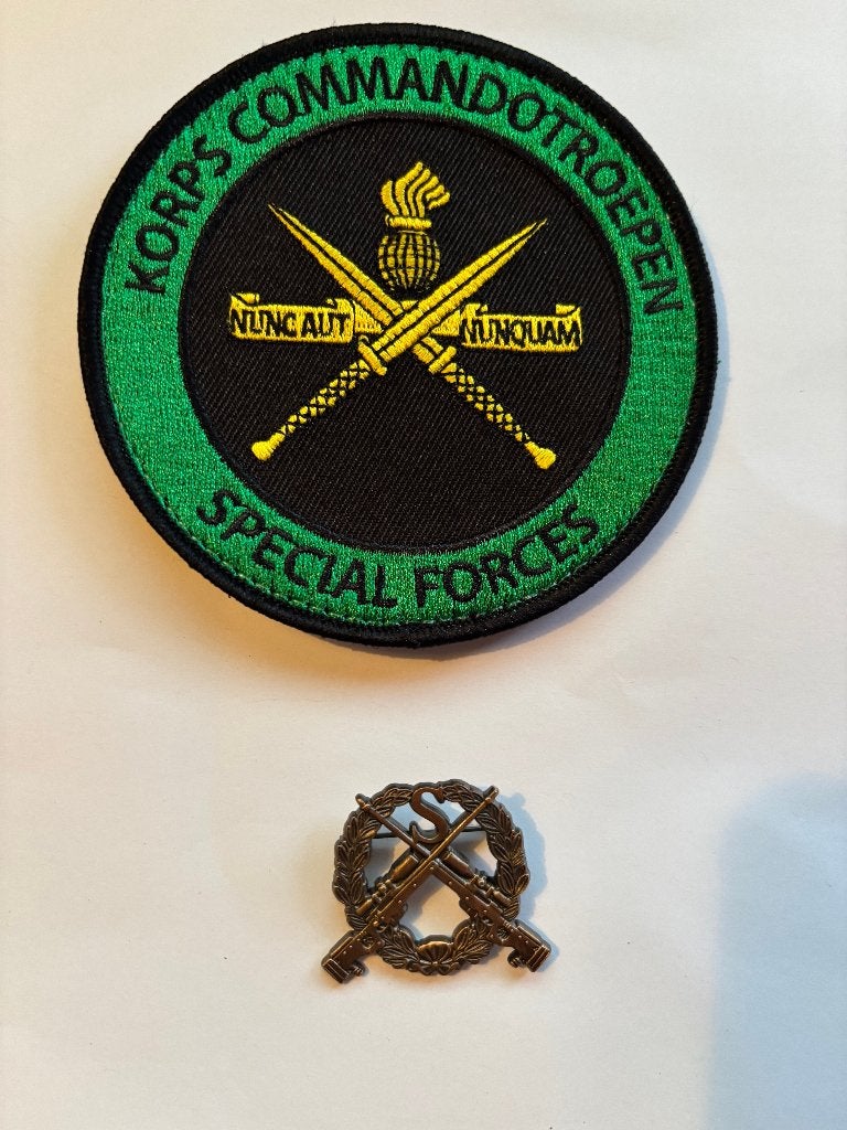 KCT badge & sniper speld, Verzenden, Landmacht, Nederland, Kleding of Schoenen