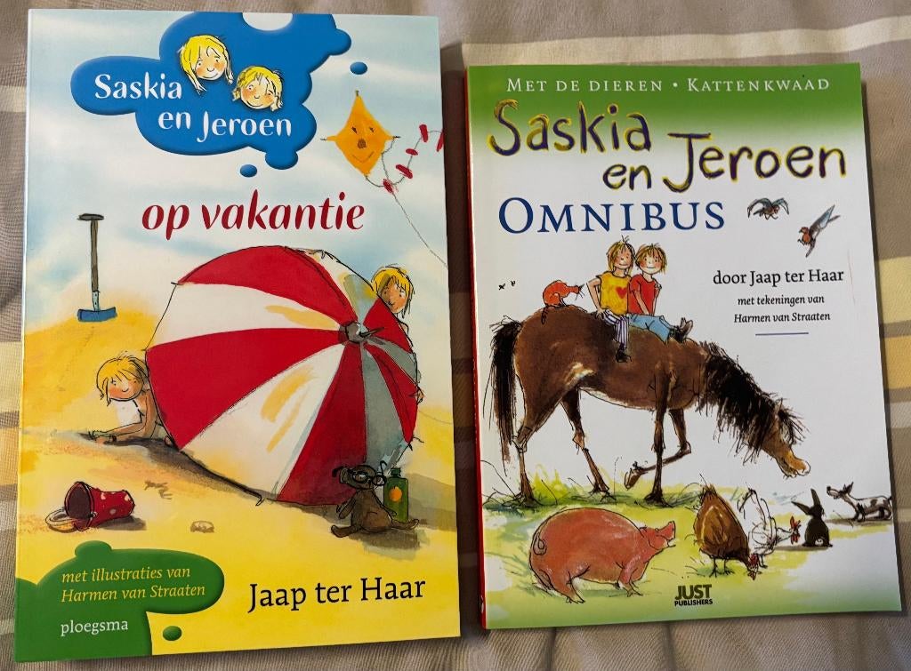2 Kinderboeken Saskia en Jeroen, Ophalen of Verzenden, Zo goed als nieuw, Jaap ter Haar, Fictie algemeen