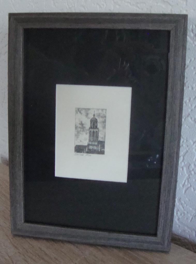 Deventer / kerk lebuinis 1945-1999 Denkor - in nieuwe lijst, Ophalen of Verzenden