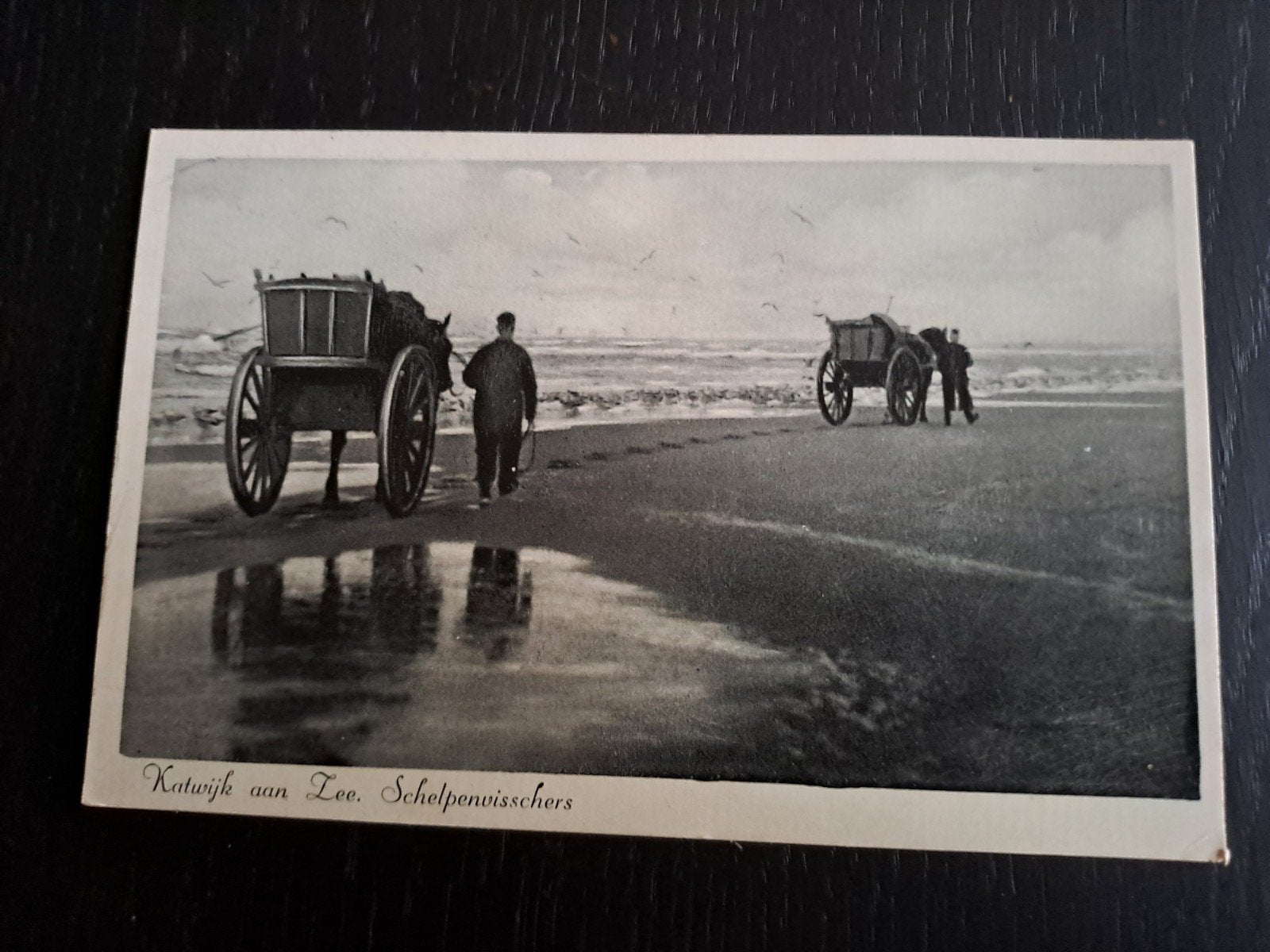 schelpvisschers Katwijk, Ophalen of Verzenden, Zuid-Holland