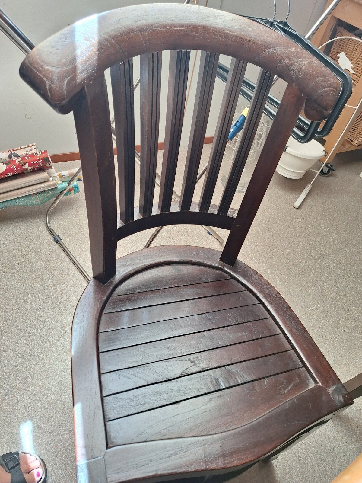 eettafelstoelen, Ophalen