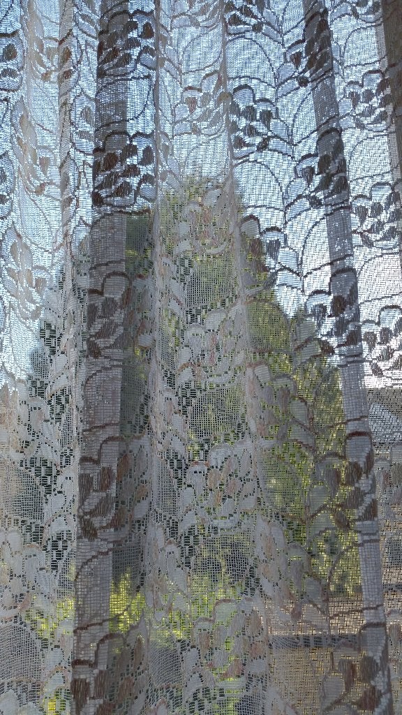 Sierlijke vitrages, 100 tot 150 cm, Zo goed als nieuw, Speels, modern, 50 tot 100 cm