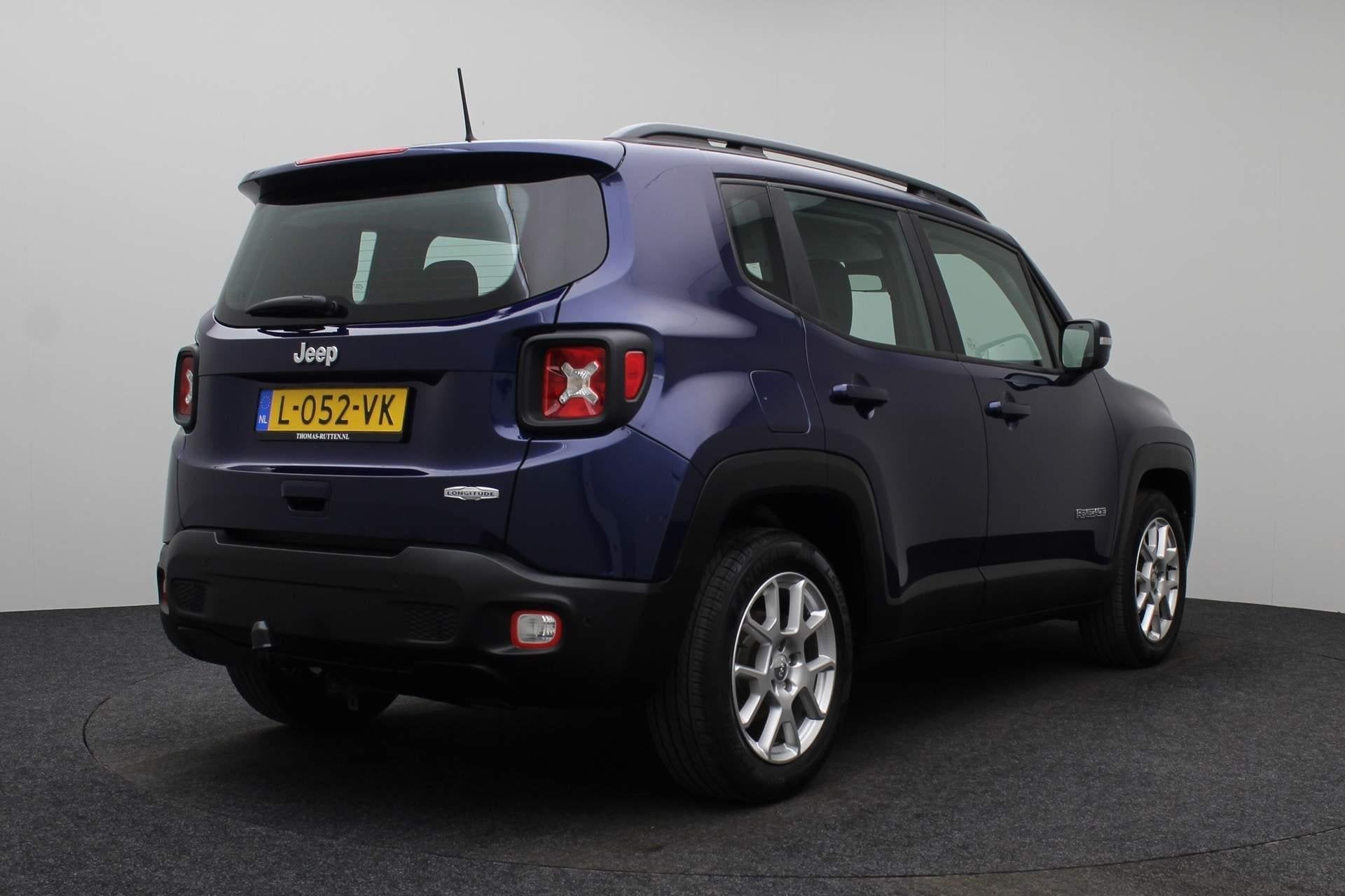 Jeep Renegade 1.0T Longitude 2018 | Navigatie | Bluetooth |, Auto's, Voorwielaandrijving, Stof, Blauw, Bedrijf