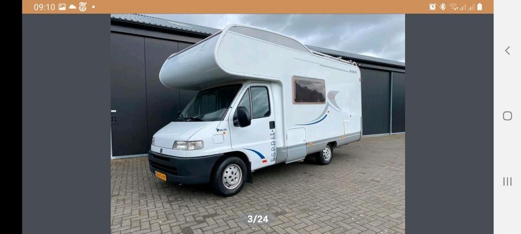 Dethleffs Esprit Alkoof Camper - Ruim en Comfortabel, Caravans en Kamperen, Campers, Standaard zit, Alkoof, Ringverwarming, Fiat
