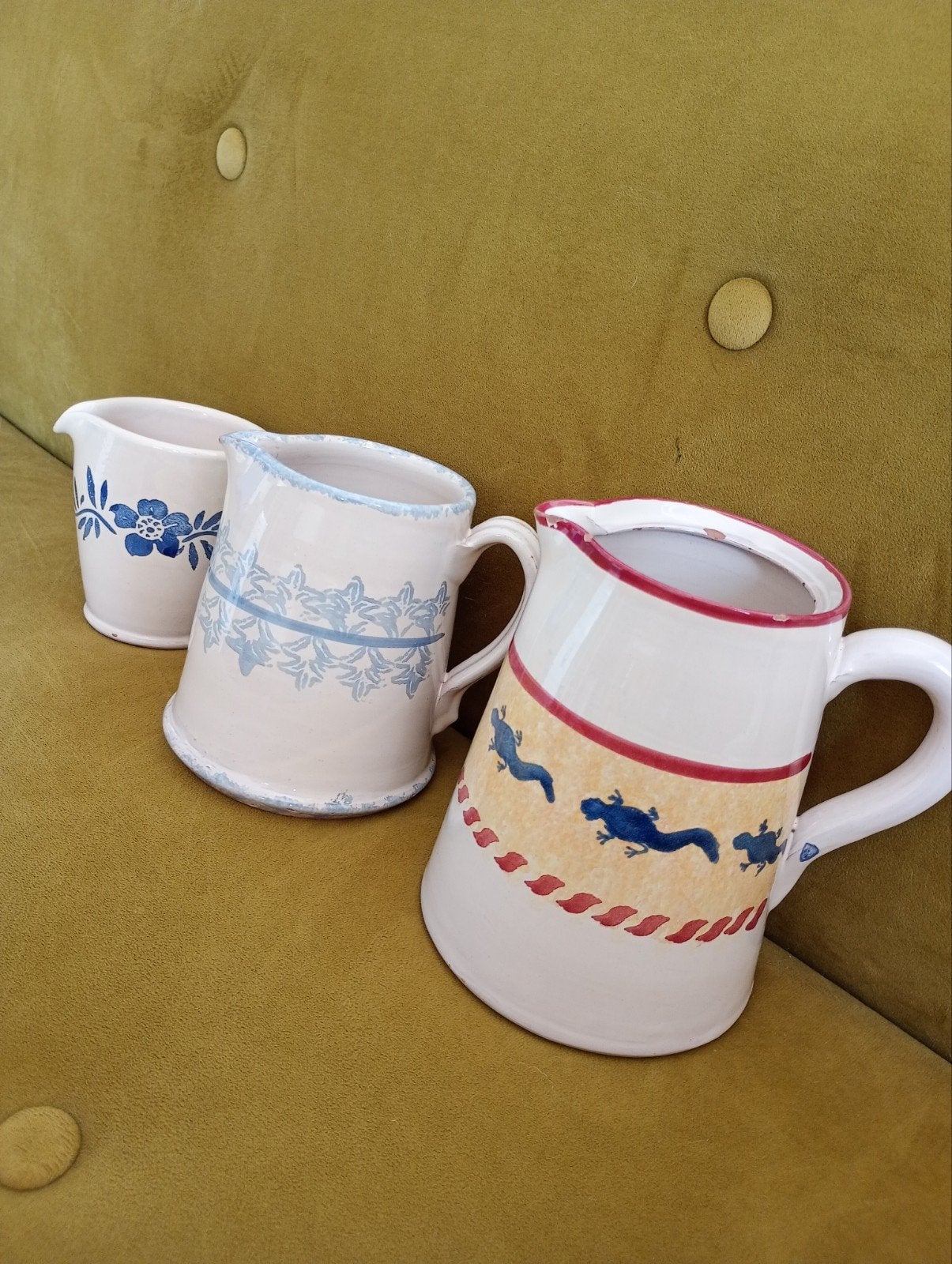 Drie vintage aardewerk kannen van Amsterdam KOM aardewerk, Ophalen of Verzenden