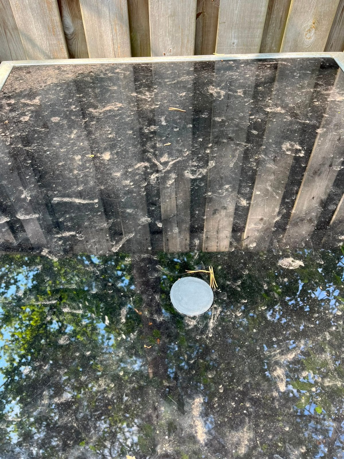 Buitentafel gratis op te halen in Hardenberg, Ophalen, Gebruikt, Rechthoekig, Aluminium