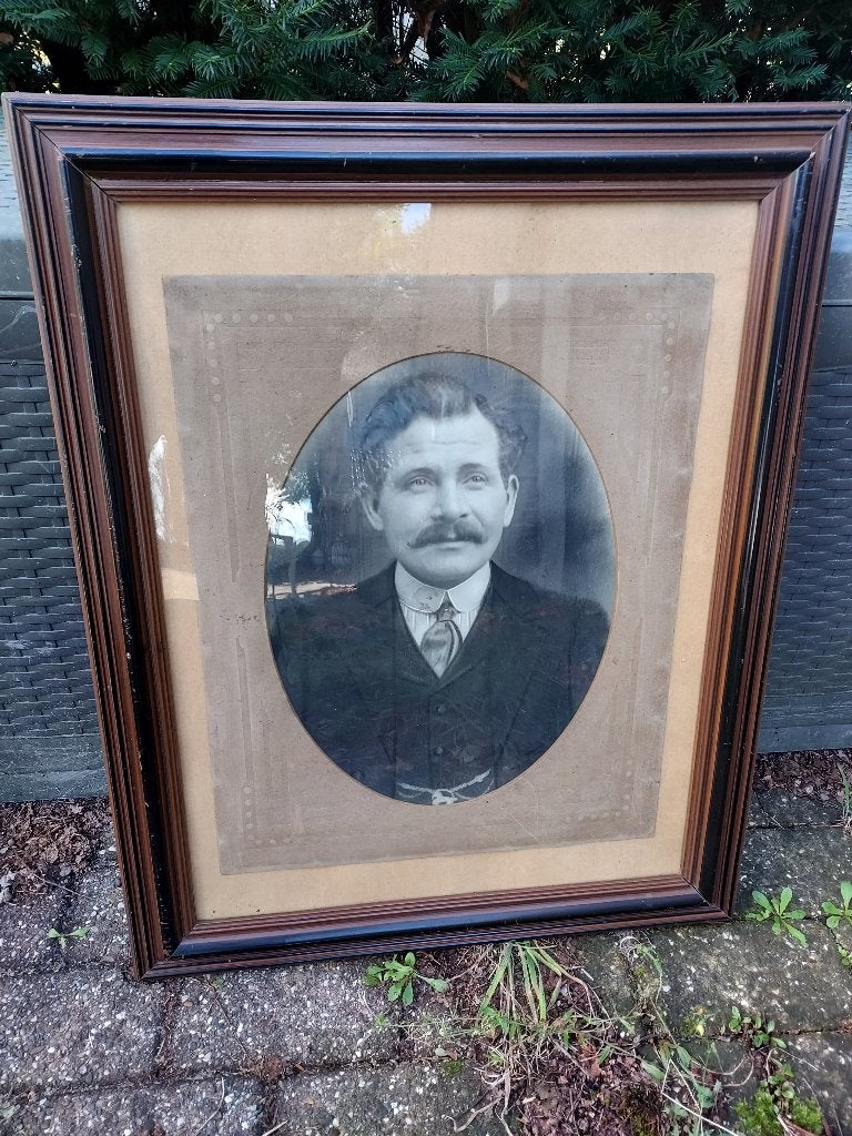 Antieke portretfoto van een heer ca. 1900., Ophalen, Foto, Fotografie, Handgemaakt