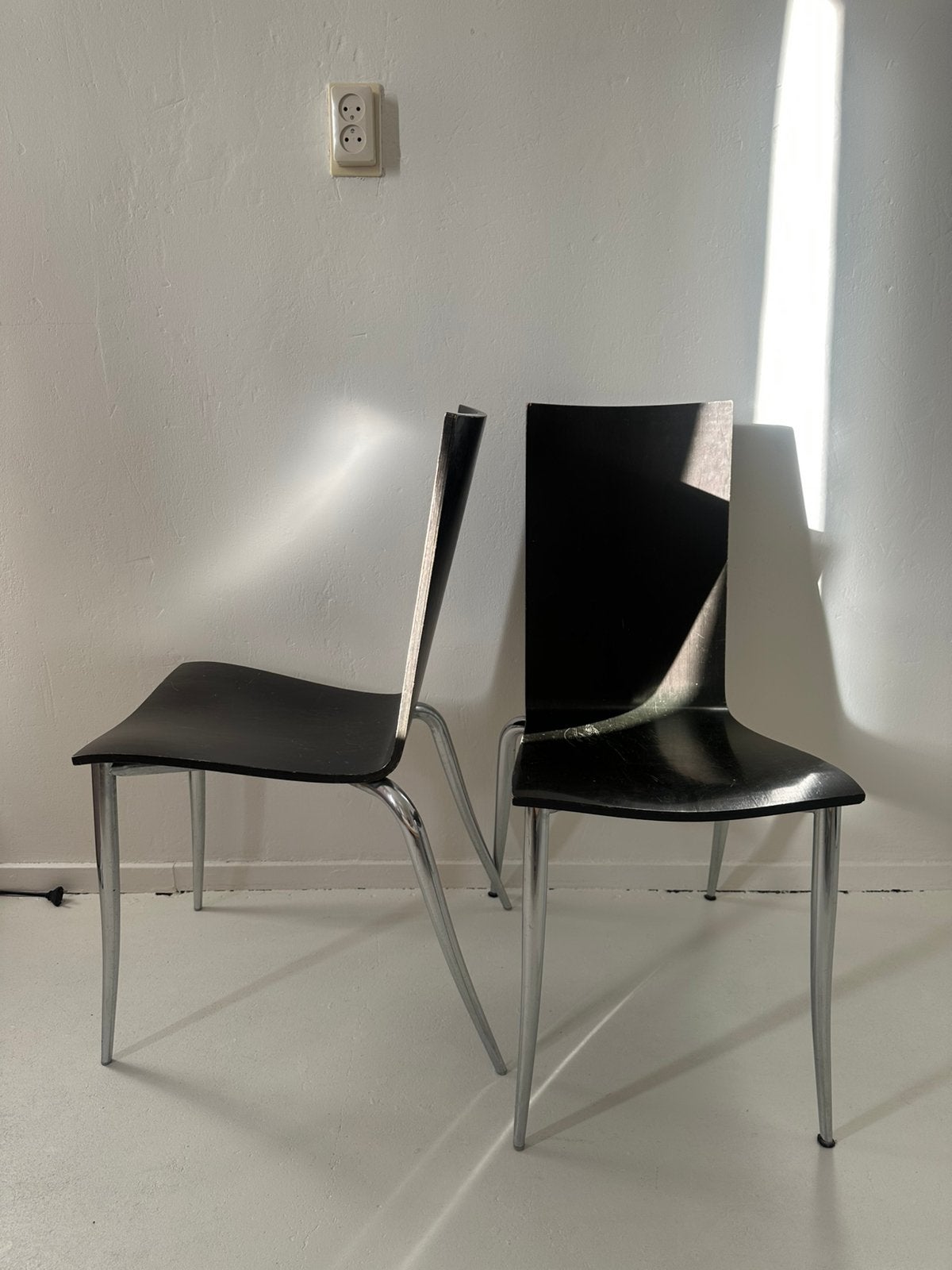 Olly Tango Chairs by Philippe Starck for Driade (1994), Ophalen, Gebruikt, Zwart, Overige materialen