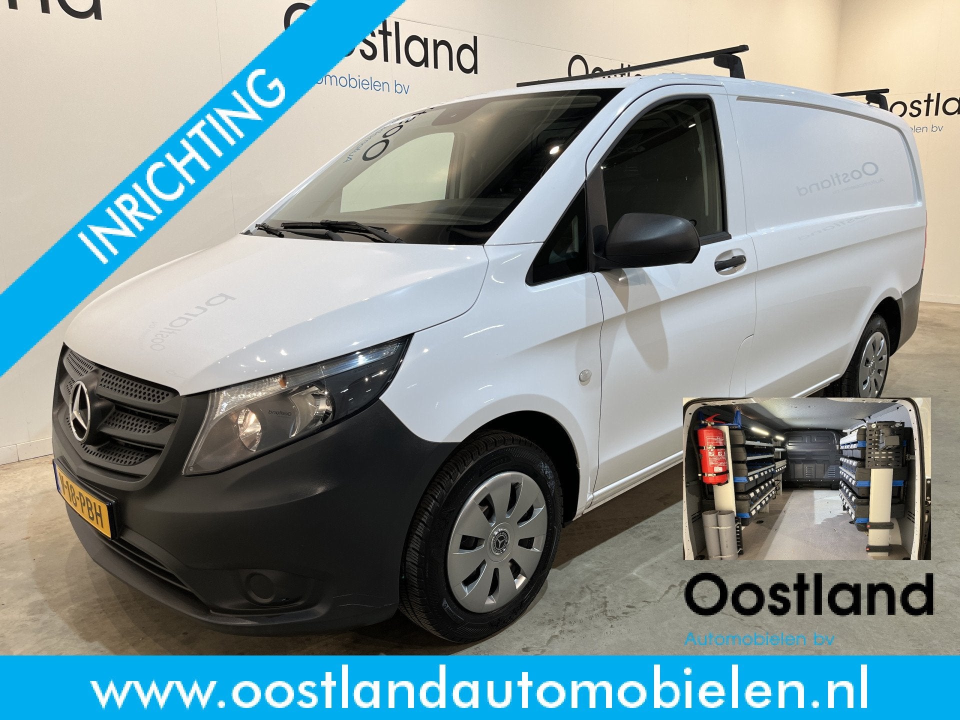 Mercedes-Benz Vito 114 CDI Lang Servicebus / Sortimo Inricht, Voorwielaandrijving, Gebruikt, Wit, Mercedes-Benz