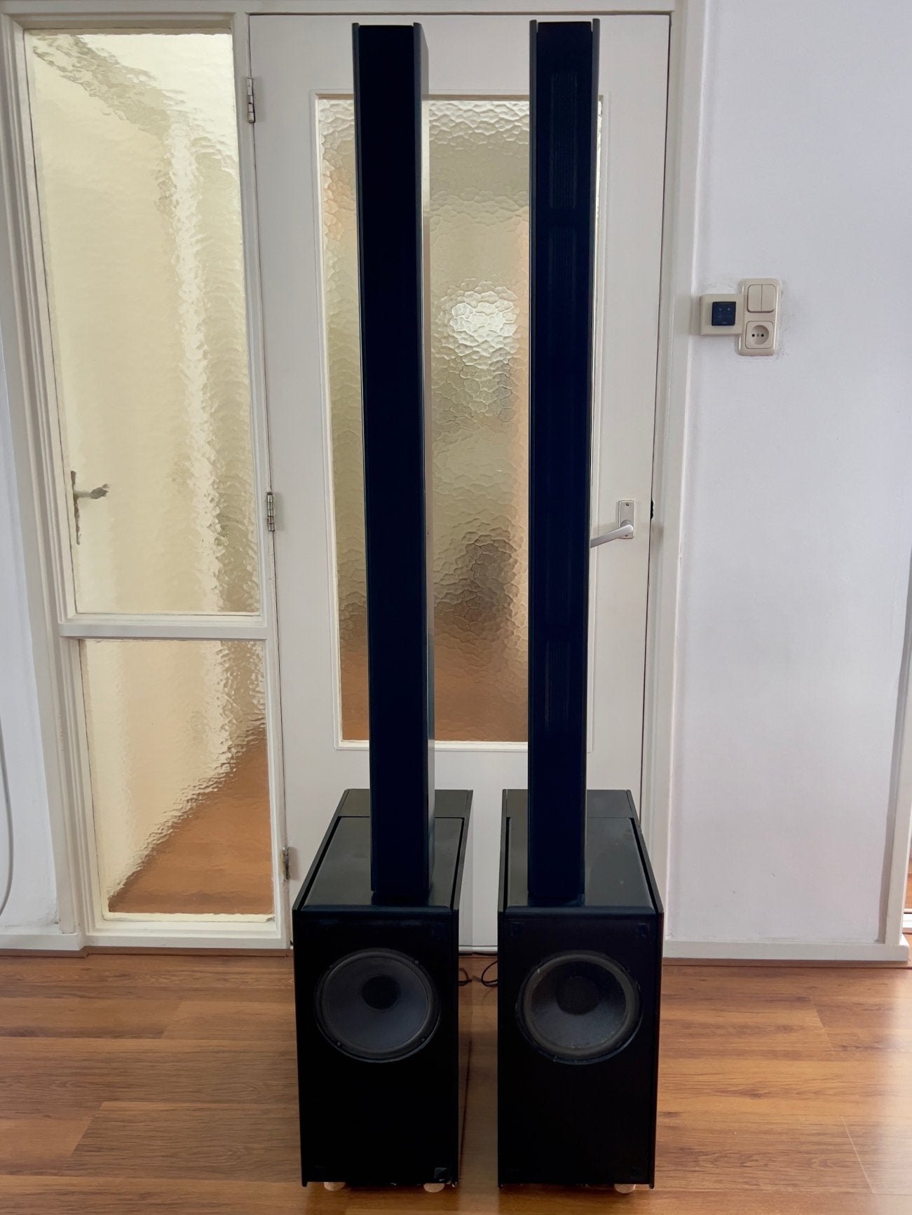 Van Medevoort - hybride elektrostaat EE1.25 en EB0.55, Audio, Tv en Foto, Stereo speakers, Gebruikt, Ophalen, 150 watt of meer