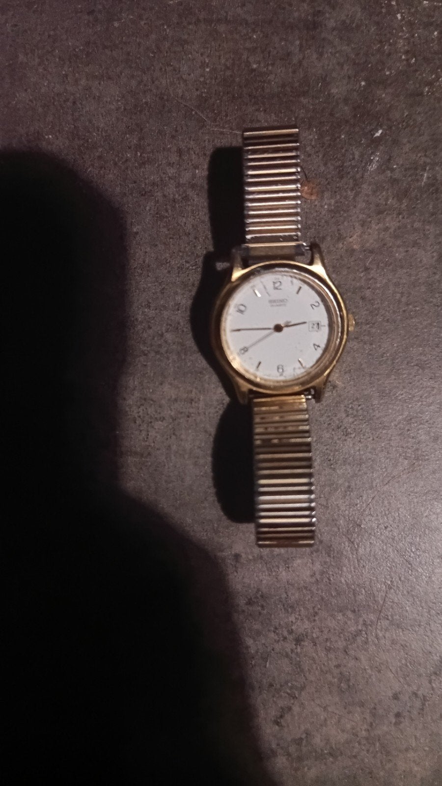 Vintage Seiko Quartz Dameshorloge (mei 1989), Sieraden, Tassen en Uiterlijk, Horloges | Dames, Gebruikt, Staal, Polshorloge, Ophalen of Verzenden