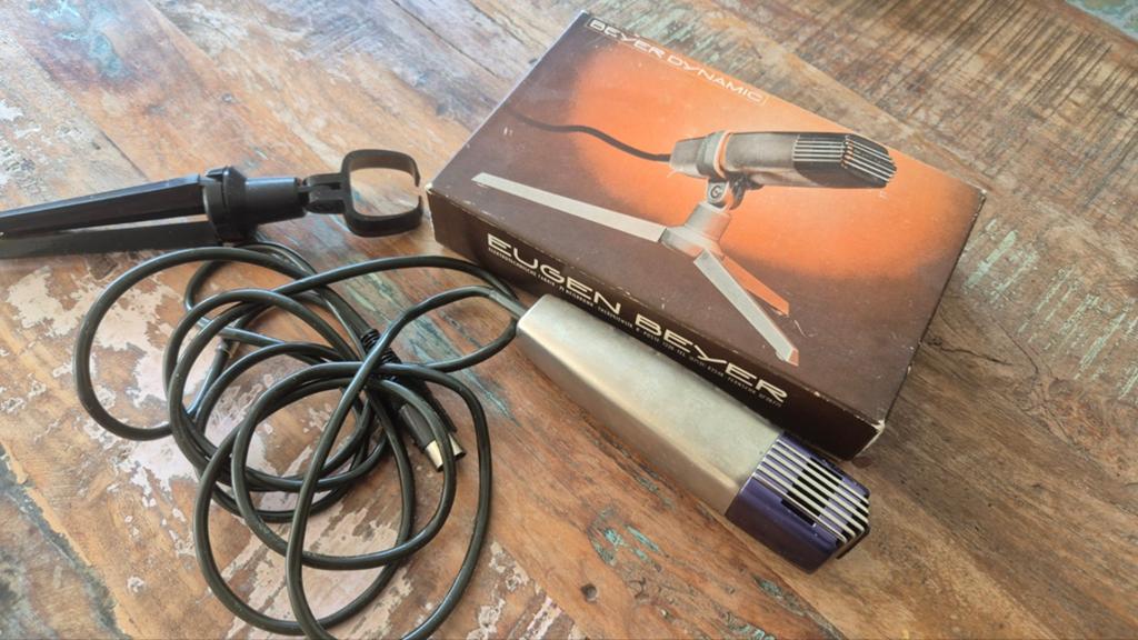 Vintage Beyerdynamic M 81 Microfoon - Unidirectioneel, Muziek en Instrumenten, Ophalen of Verzenden, Gebruikt, Instrumentmicrofoon