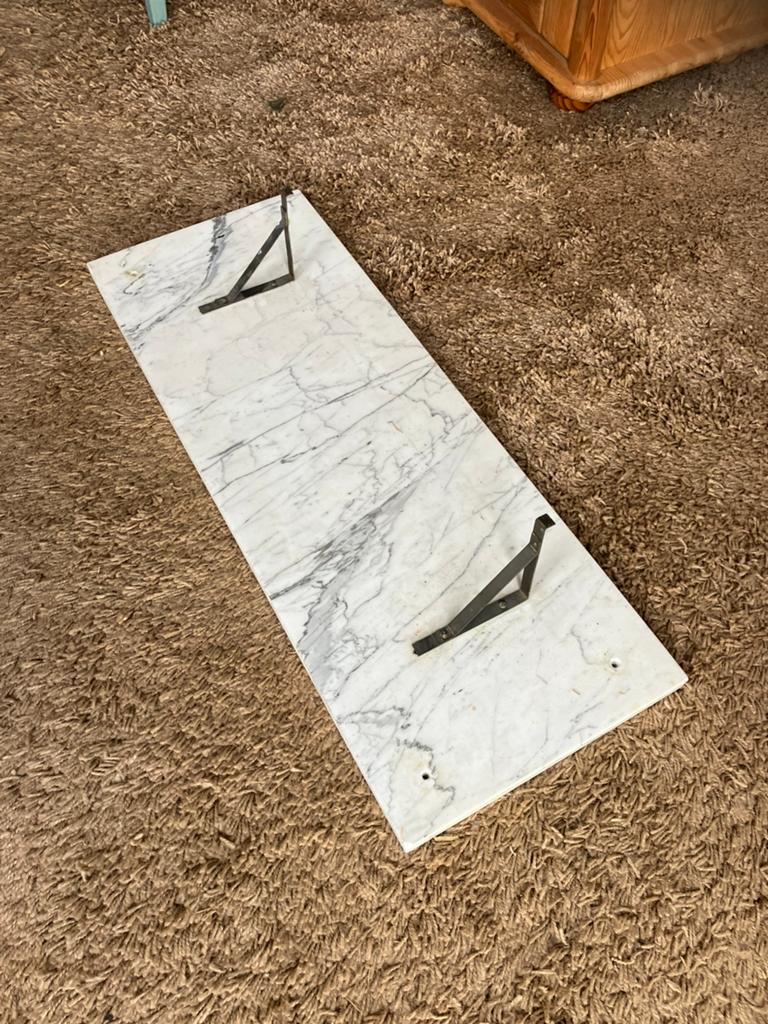 Marmeren planchet, Huis en Inrichting, Badkamer | Badtextiel en Accessoires, Ophalen, Zo goed als nieuw