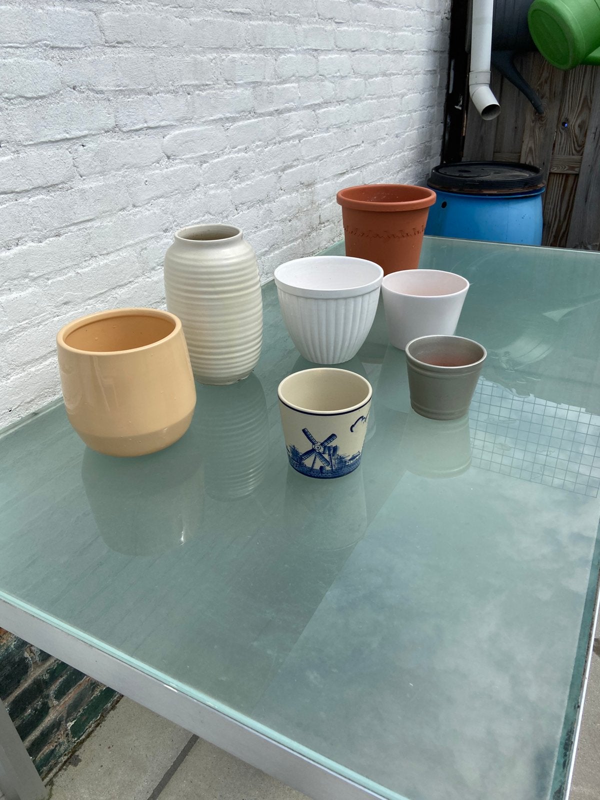 Bloempotten, Ophalen, Rond, Binnen, Zo goed als nieuw