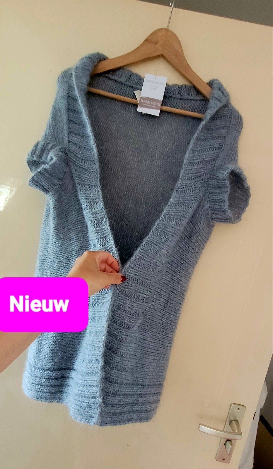 Nieuw Tout(e) Seul(e) gebreid vestje, handmade in Holland, Maat 38/40 (M), Nieuw, Ophalen of Verzenden, Tout(e) Seul(e)