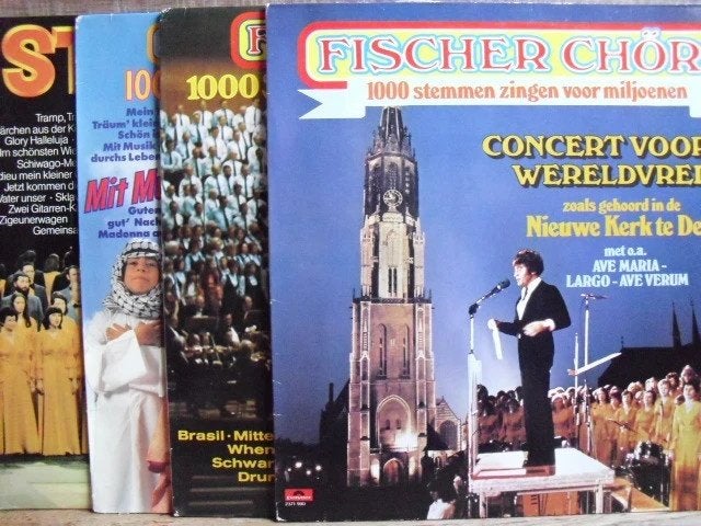 Fischer-Chöre 4LPs verzameling, Cd's en Dvd's, Vinyl | Klassiek, LP, Gebruikt, Ophalen of Verzenden, Romantiek