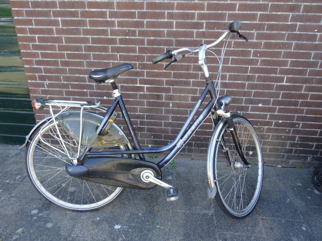 Damesfiets Gazelle donkerblauw, Fietsen en Brommers, Ophalen, Gebruikt, Versnellingen, 50 tot 53 cm
