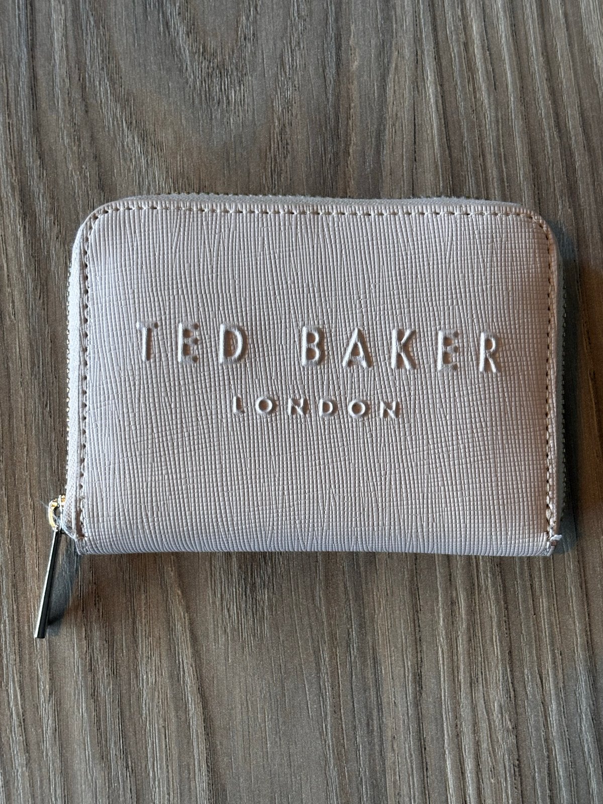Ted Baker portemonnee - Licht poederroze met rits, Sieraden, Tassen en Uiterlijk, Portemonnees, Ophalen of Verzenden, Gebruikt