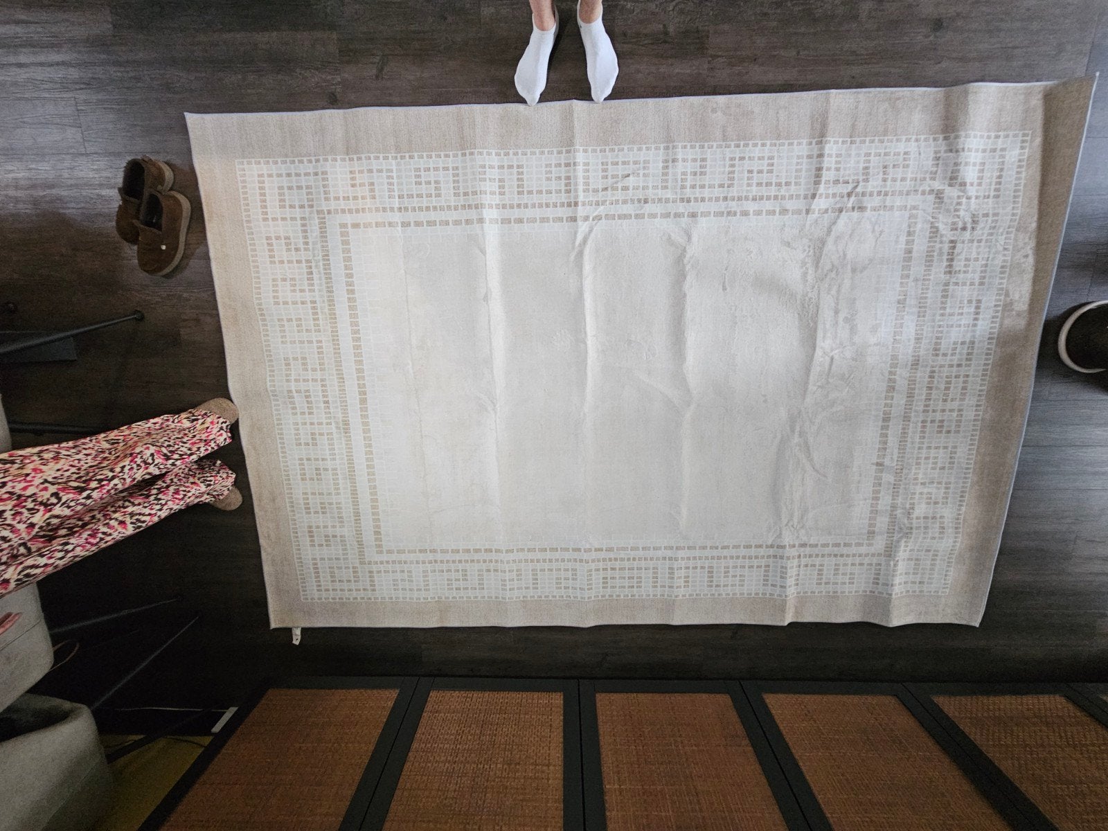 Nieuw vloerkleed 200x300cm - Te groot voor ons huis, Ophalen, Crème, 200 cm of meer, Modern