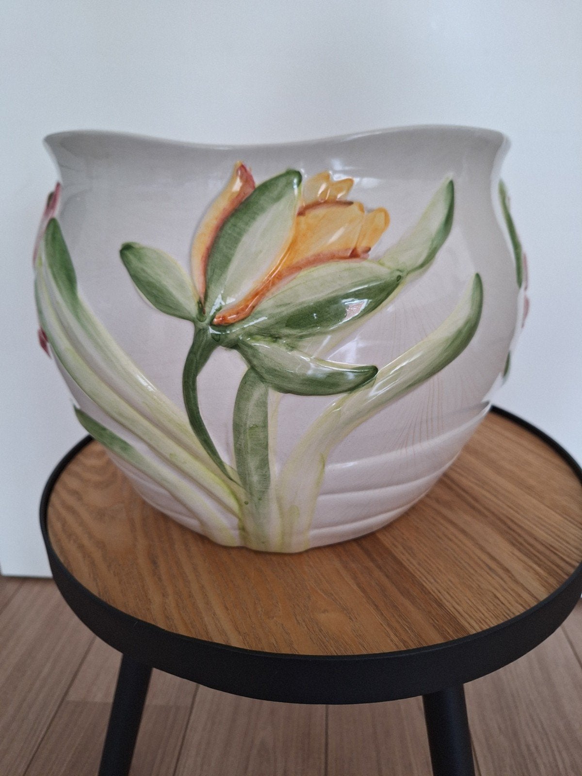 antieke bloempot 28 cm, Ophalen of Verzenden