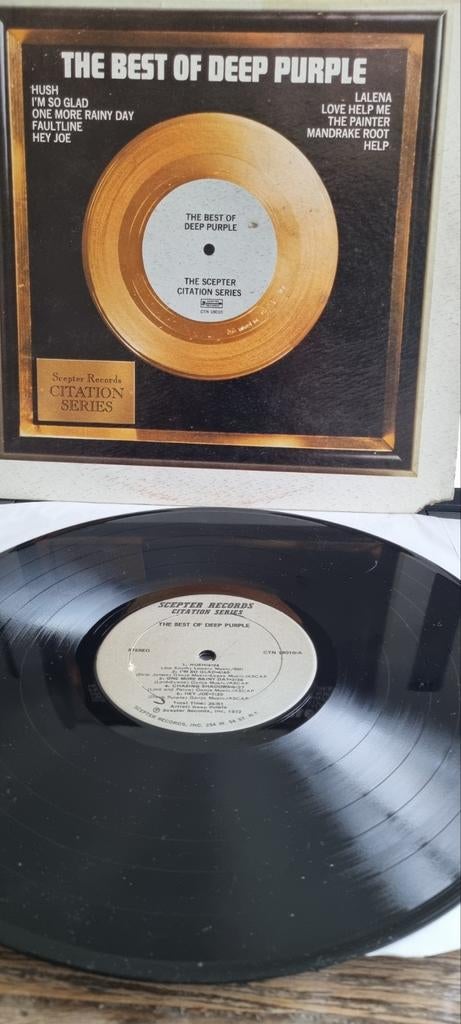 Deep Purple - The Best Of Deep Purple LP (1972), Gebruikt, Ophalen of Verzenden, Complilatie, 12 inch