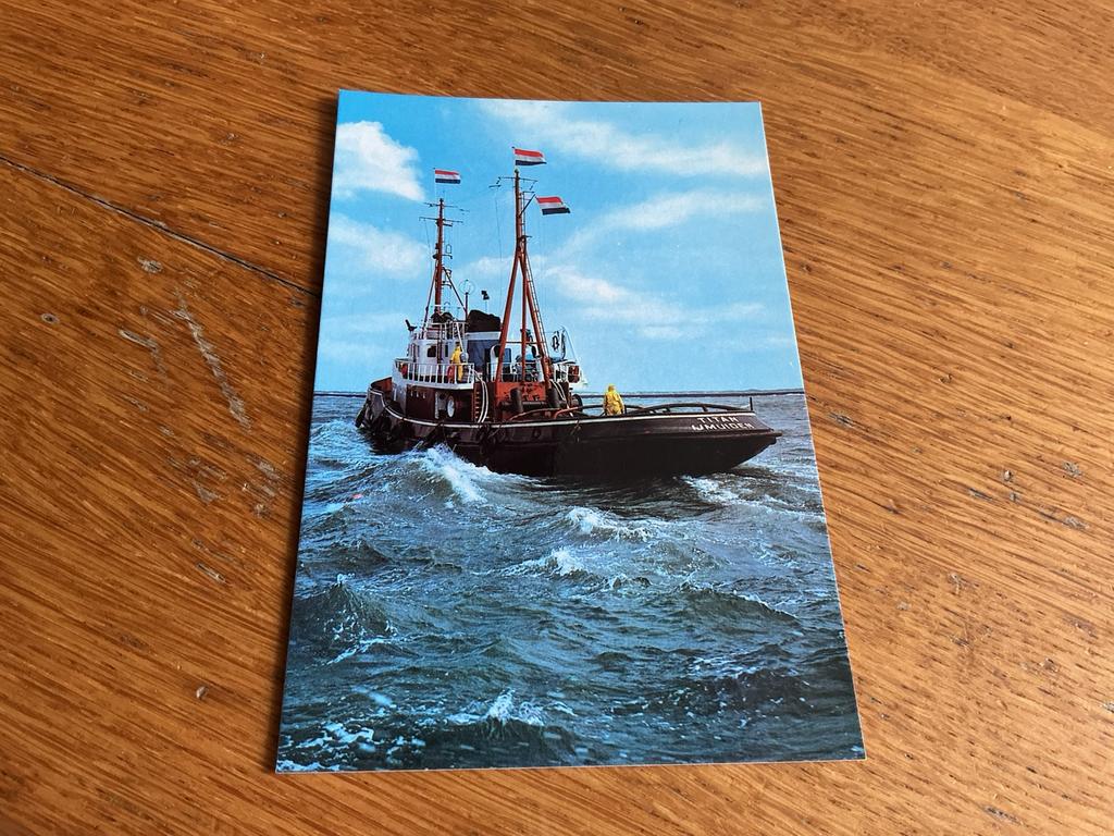 S616 sleepboot TITAN Rederij Wijsmuller IJmuiden, Verzamelen, Ansichtkaarten | Nederland, Ophalen of Verzenden, Noord-Holland