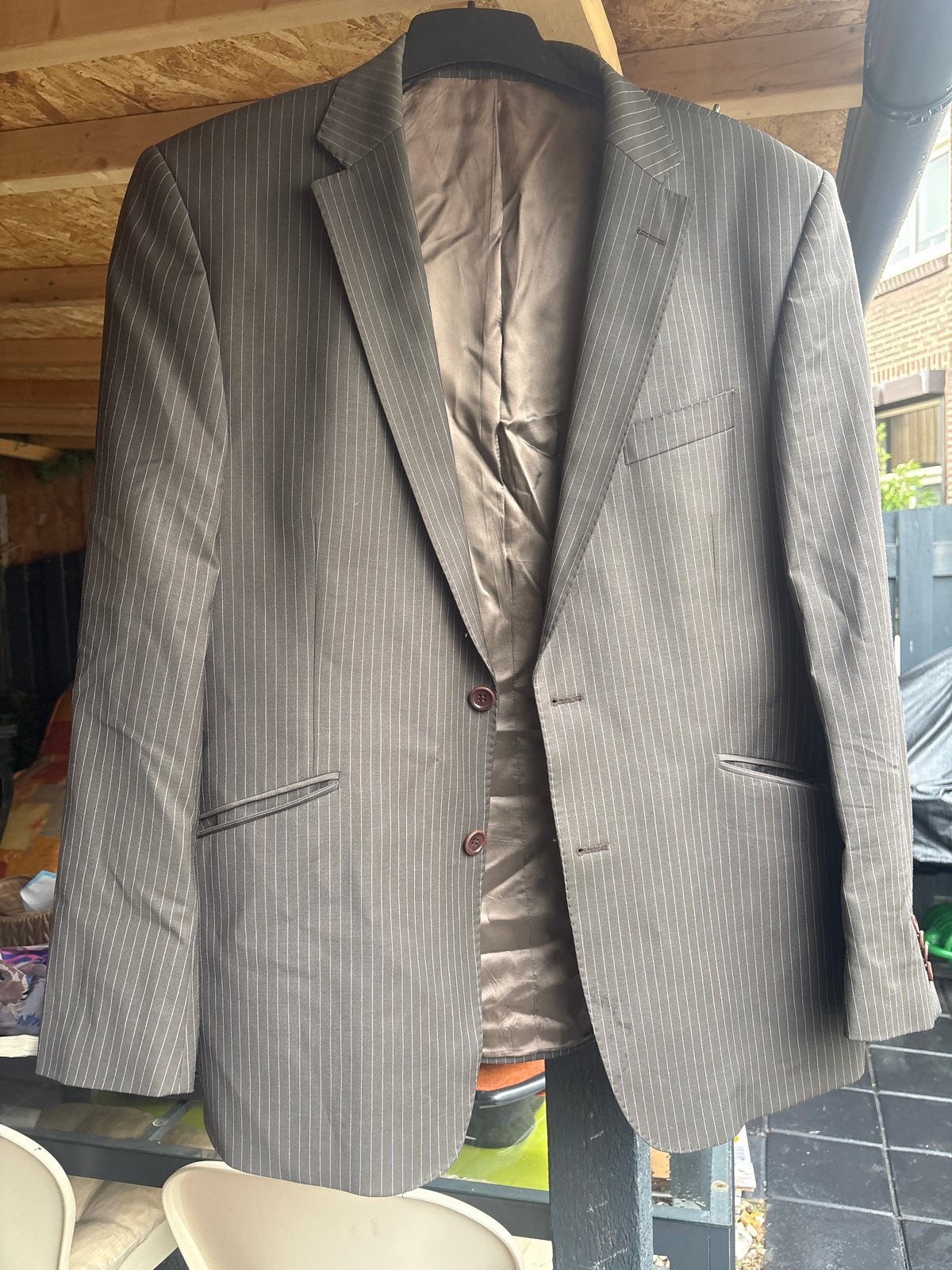 Frans Molenaar colbert - Maat L, Kleding | Heren, Ophalen of Verzenden, Zo goed als nieuw, Maat 52/54 (L), Bruin