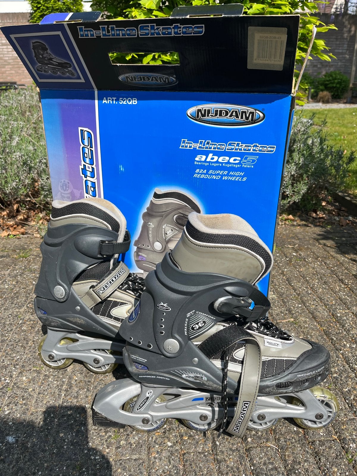 Nijdam Skeelers ABEC-5 Lagers Maat 43, Ophalen, Gebruikt, Inline skates 4 wielen, Overige merken