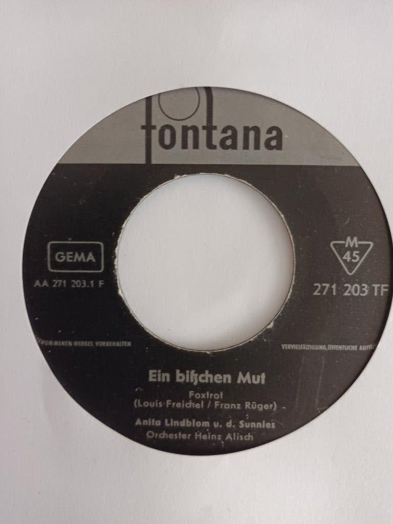 Anita Lindblom - Ein bißchen Mut, Originele persing, 7 inch, Ophalen of Verzenden, Zo goed als nieuw