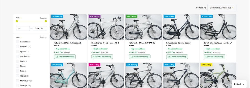 A- merk Tweedehands fietsen Afhaal en bezorging mogelijk, Niet ingevuld, (Extra) lage instap, Ophalen of Verzenden, Zo goed als nieuw