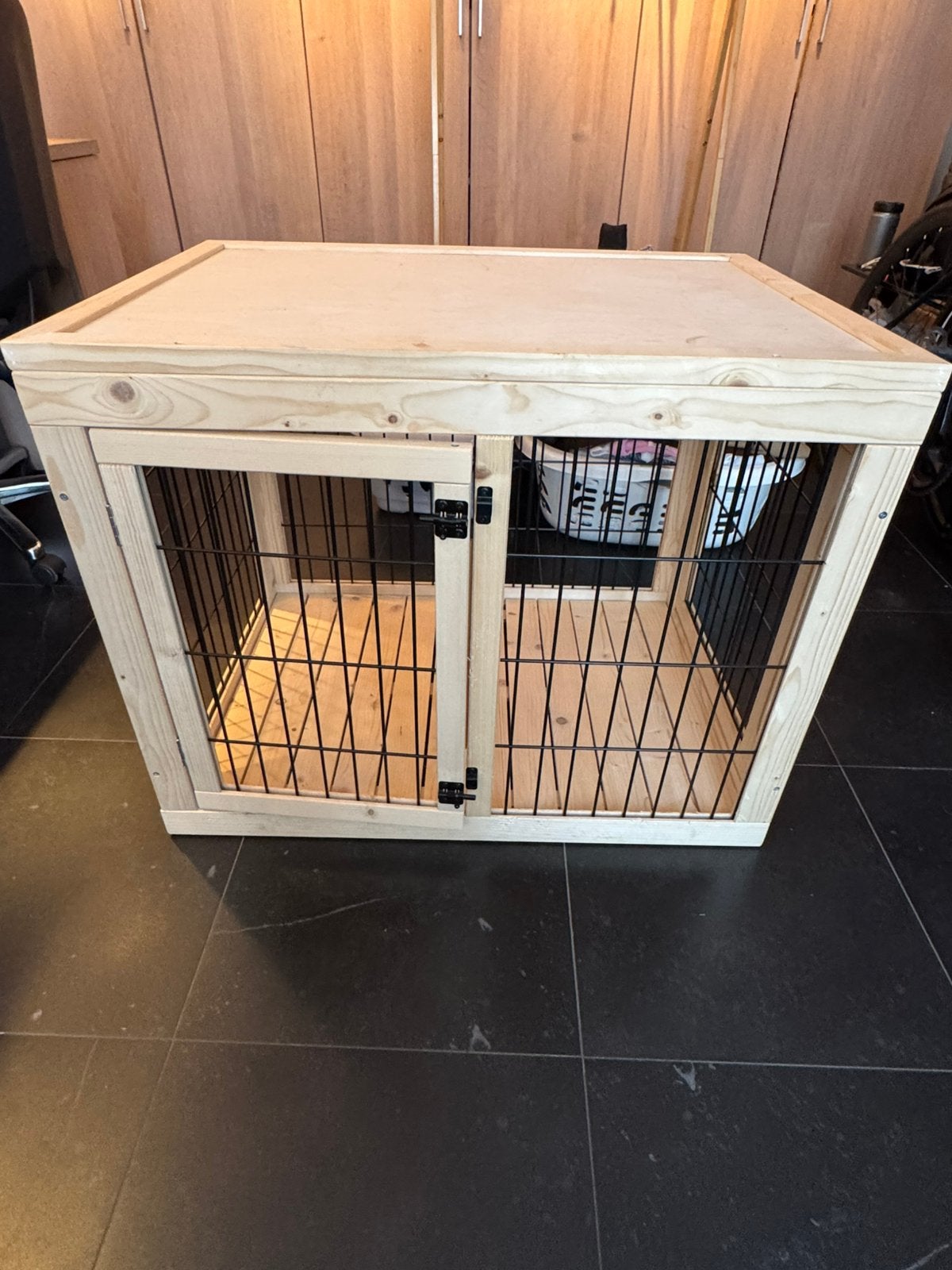 Honden bench hout, Dieren en Toebehoren, Ophalen, Gebruikt