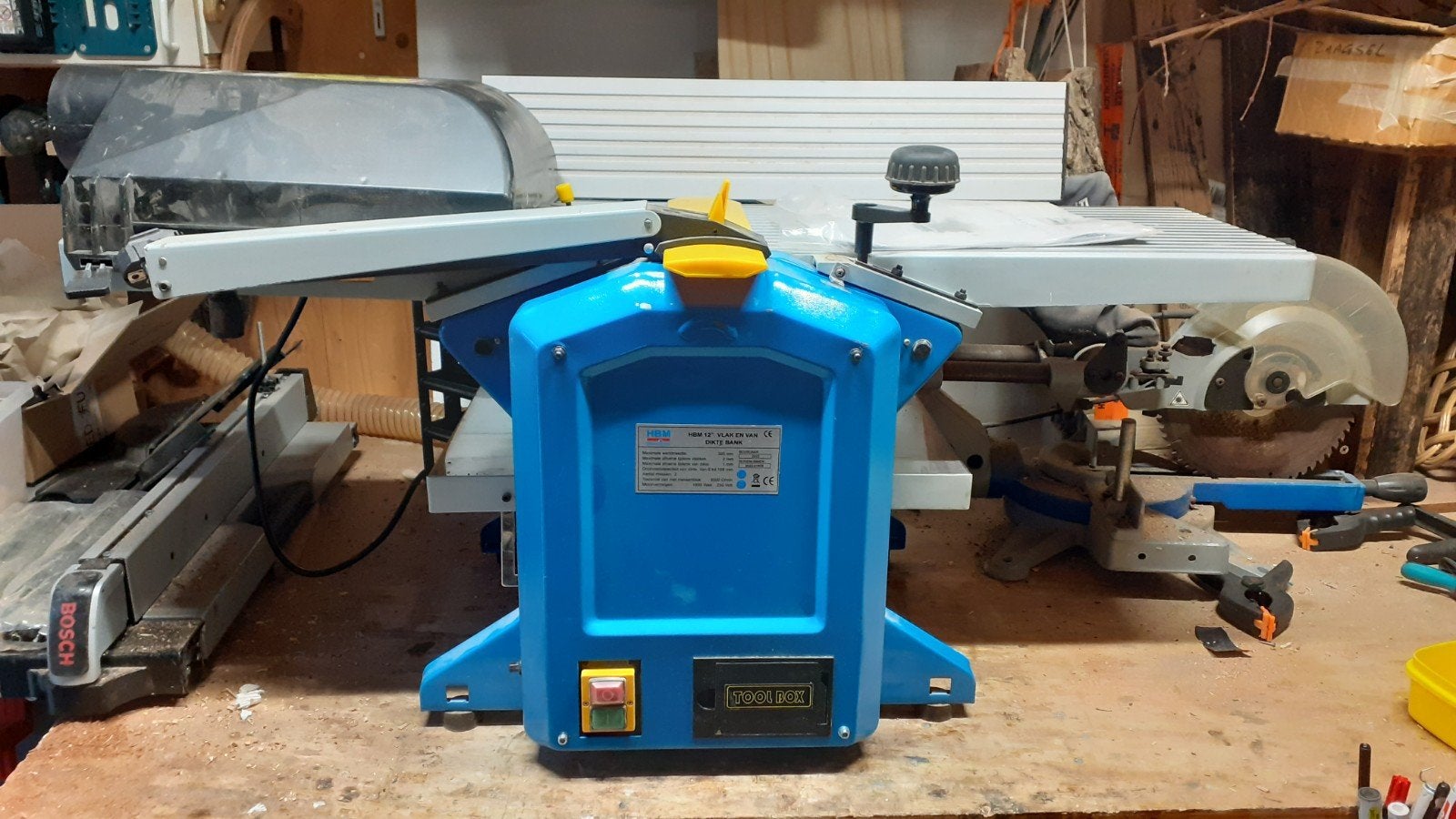 HBM 12 inch vlak/vandiktebank, Doe-het-zelf en Verbouw, Ophalen, Gebruikt, Elektrisch