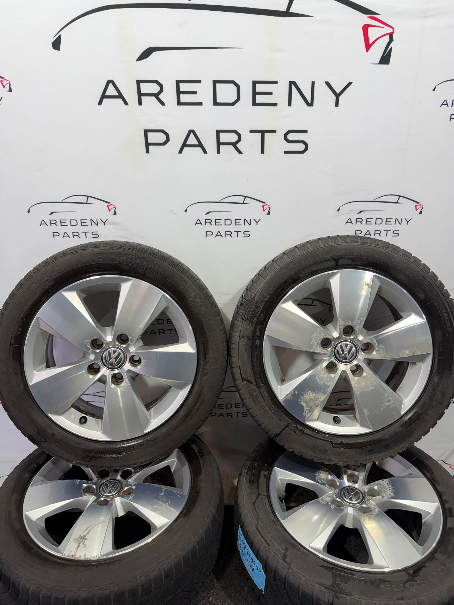 Volkswagen Golf 7 7.5 Velgen 16 Inch Allseason 5G0601025AC, Gebruikt, -, Banden en Velgen, All Season