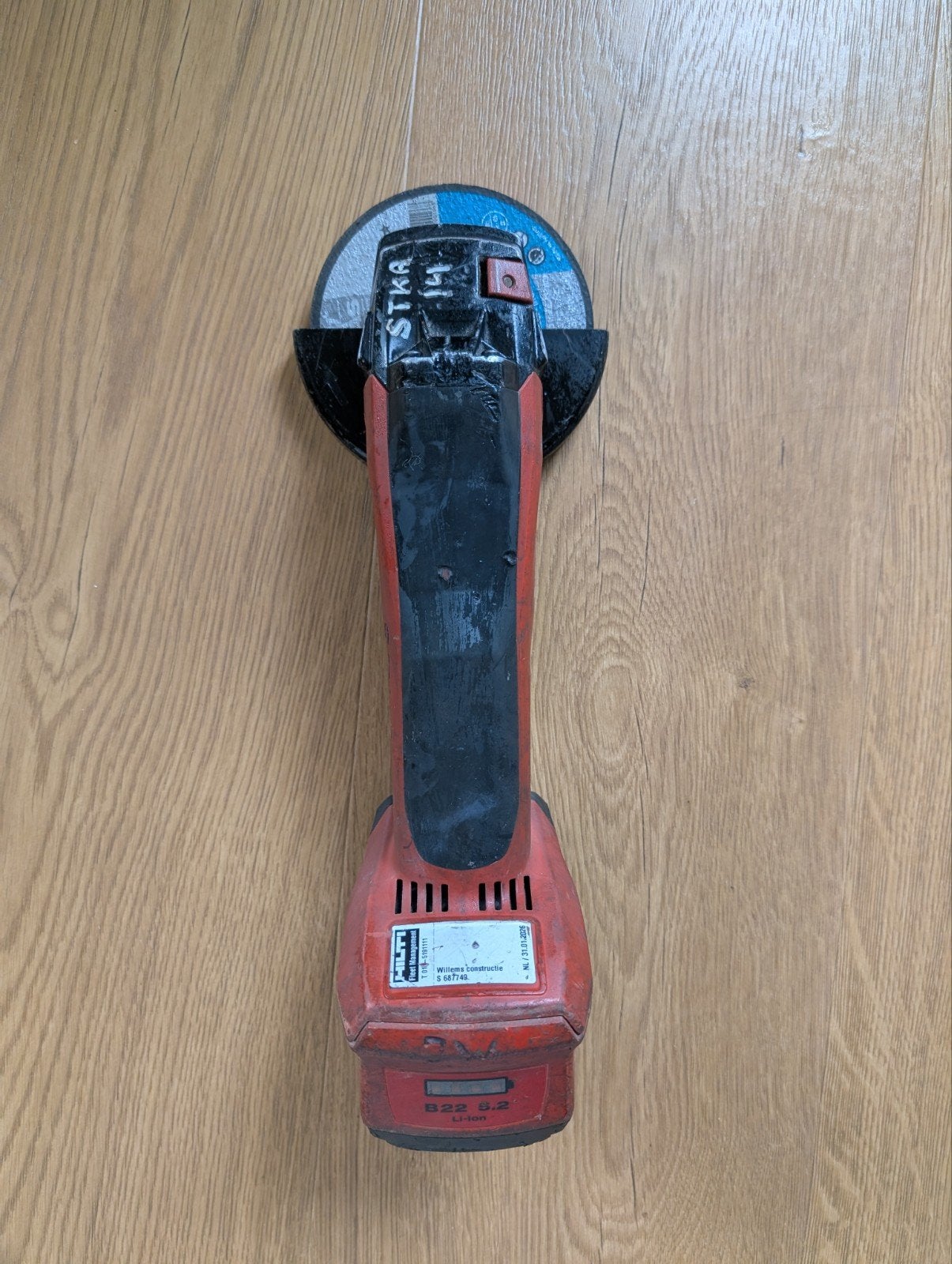 Haakseslijper Hilti AG 125 - A22, Ophalen of Verzenden, 1000 watt of meer, Haakse handslijpmachine