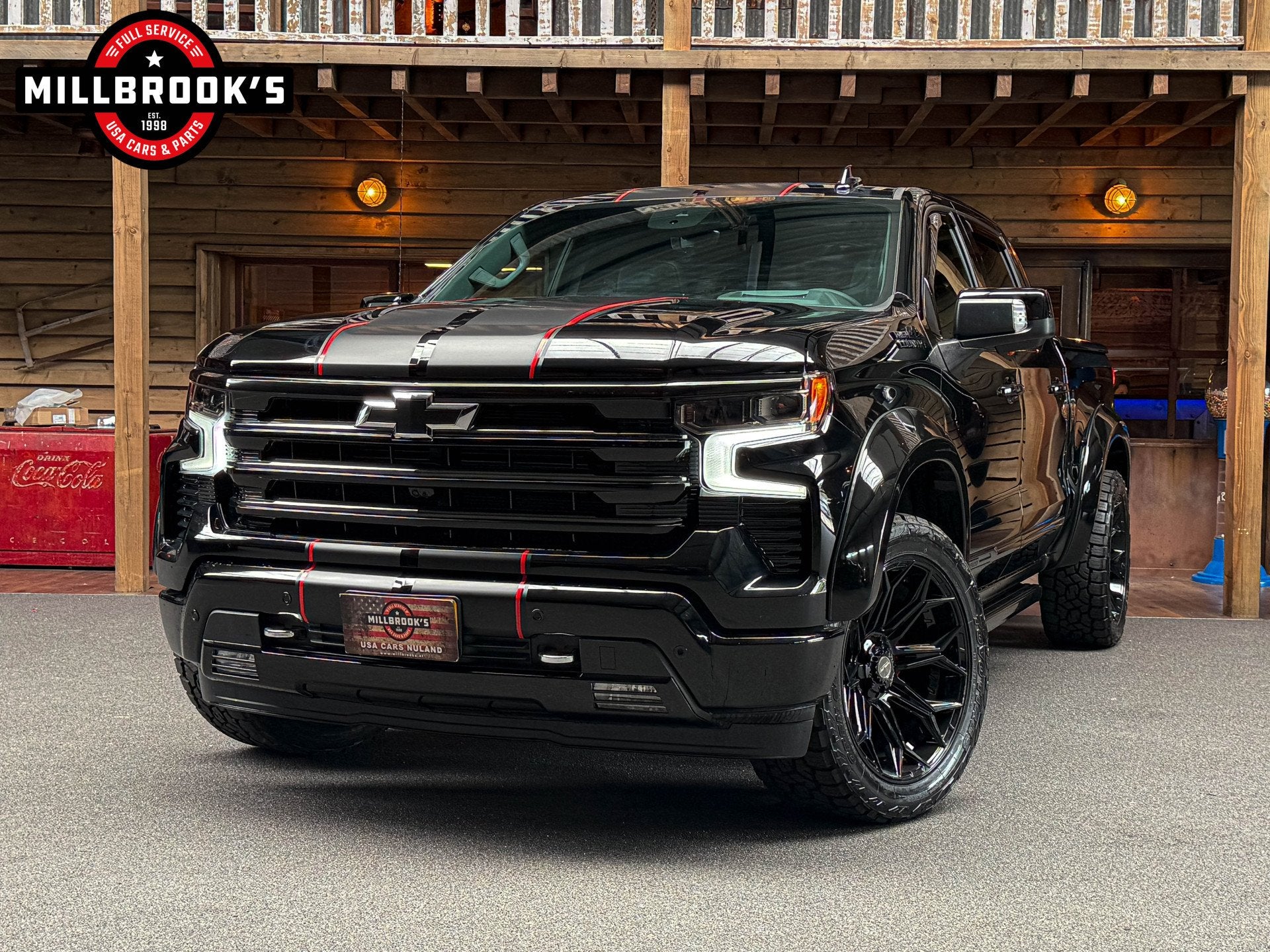 Chevrolet Silverado high country 6.2 V8 BOSE, Adaptieve crui, Automaat, Zwart, Automatische klimaatregeling, Zwart